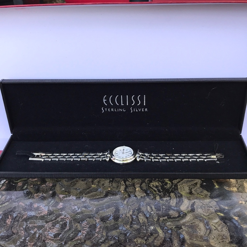 Exclusive sterling silver watch. Never been used